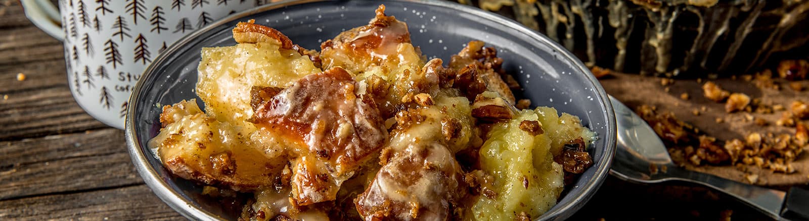 Traeger Wood Pellet Grill Baked Bread Pudding by Doug Scheiding