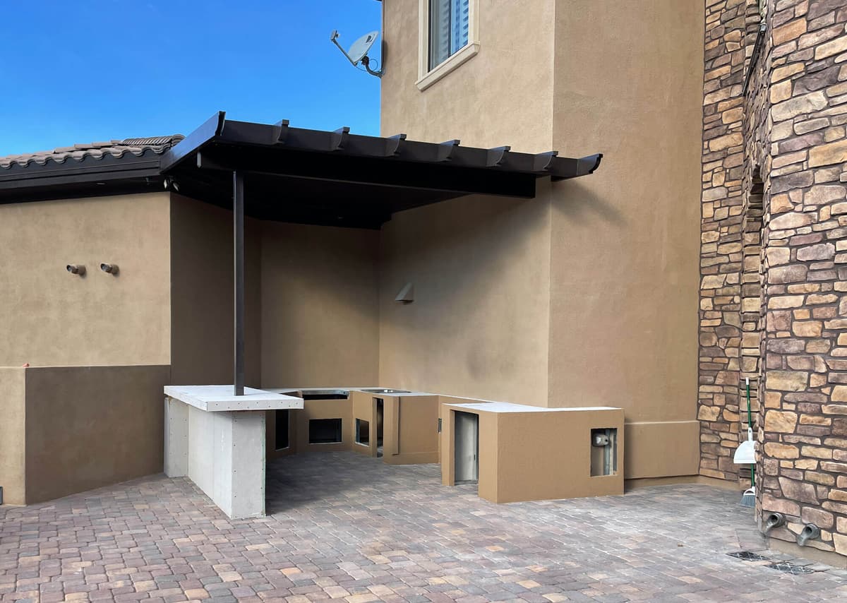 Patio cover installation