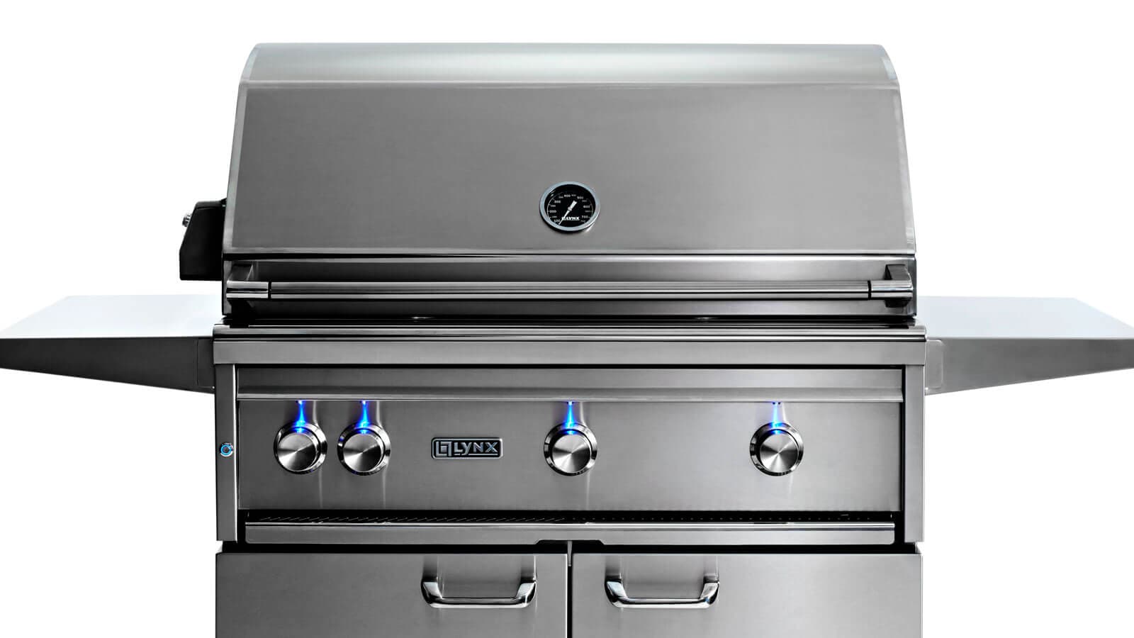 36" Carbon Fiber Vinyl Cover (Freestanding with Side Burner CC36FCB) thumbnail 2