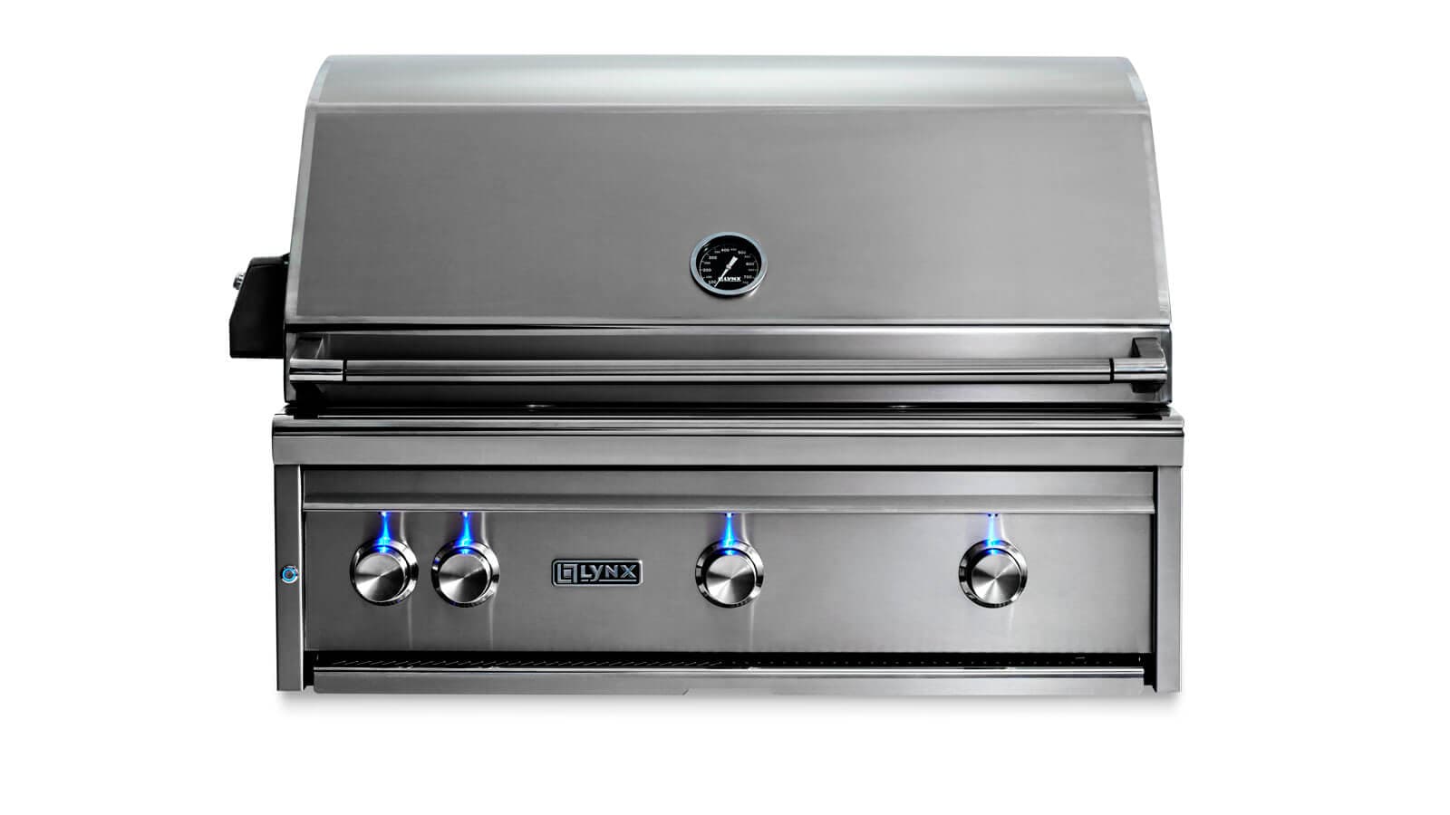 36" PROFESSIONAL BUILT-IN GRILL WITH ALL TRIDENT INFRARED BURNERS AND ROTISSERIE (L36ATR)