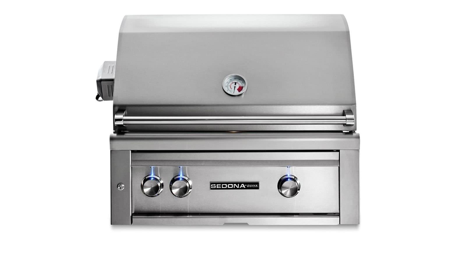 30" SEDONA BUILT-IN GRILL WITH ROTISSERIE, 1 PROSEAR INFRARED BURNER AND 1 STAINLESS STEEL BURNER (L501PSR)