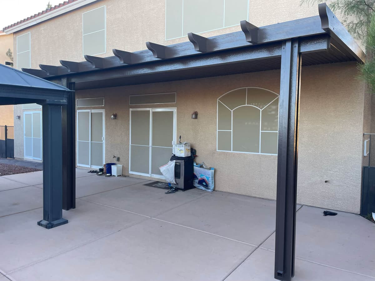 Completed patio cover project