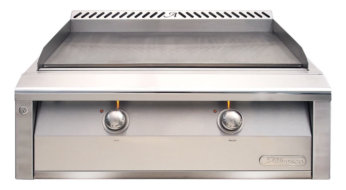 Alfresco 30-Inch Dual-Zone Built-in Gas Griddle