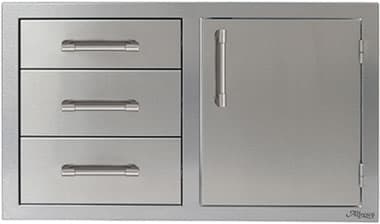 Alfresco 32-Inch Combo Door and Drawers Left - Image 1