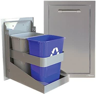 Alfresco Double Bin Trash Center