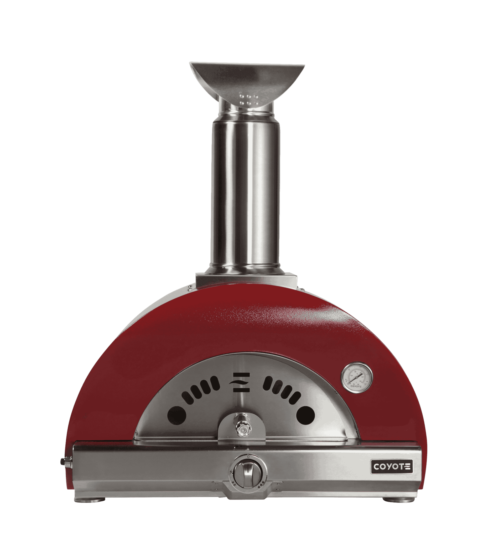 Coyote Hybrid Multi-Fuel 30-Inch Pizza Oven - Red - Image 1