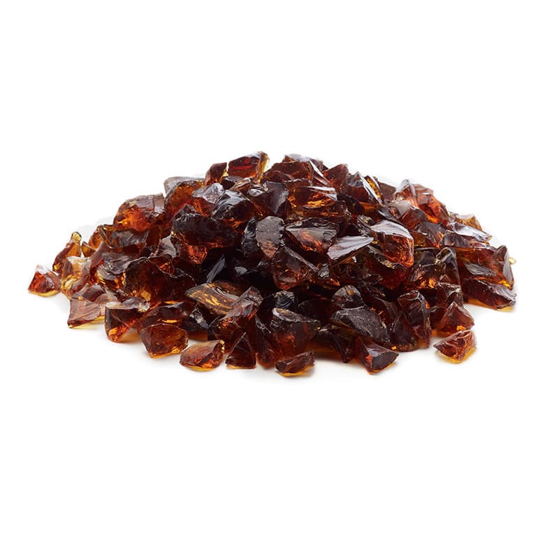 Amber Fire Glass Medium