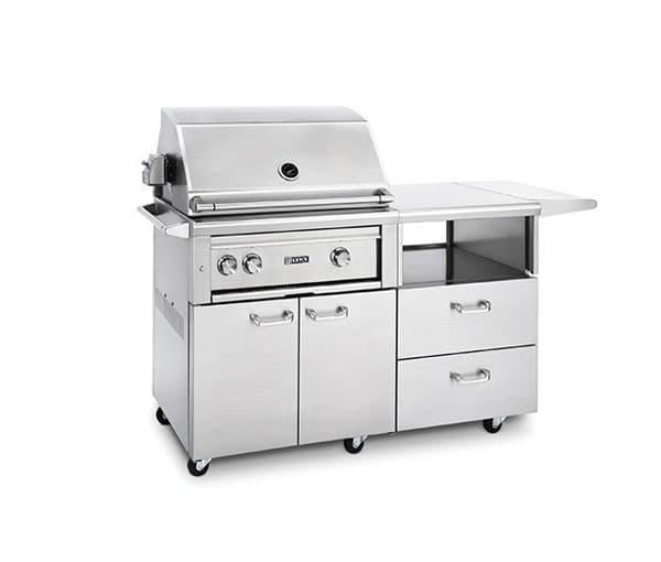 Lynx 30" Grill w/ Rotisserie on Mobile Kitchen Cart