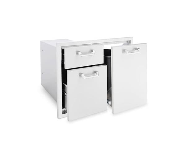 Lynx 30" Trash Center & Double Drawer Combo