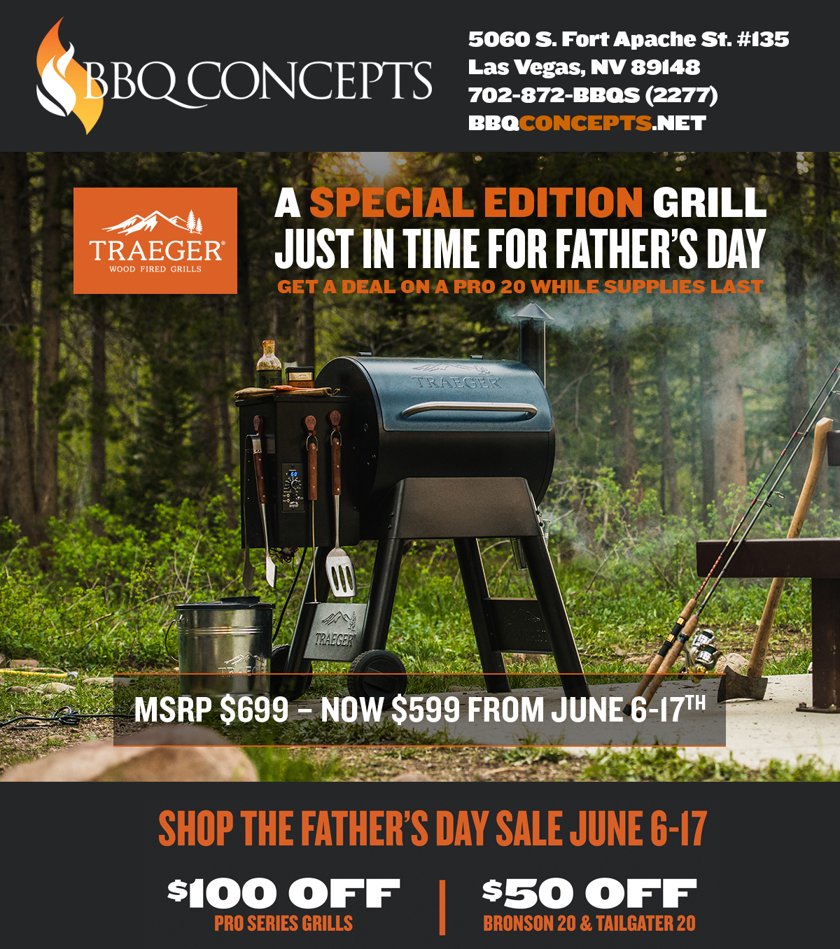 Saturday, May 12th, 2018 - National Traeger Day at BBQ Concepts